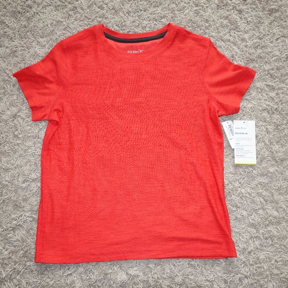 Old Navy Other - Boys Size Small 6/7 Red Old Navy Active Breathe On Short Sleeve Red Shirt, NWT